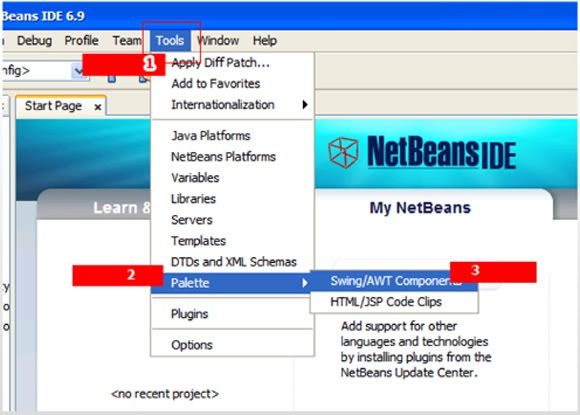 swingx setup step1 Cách cài đặt và sử dụng SwingX trong Netbeans