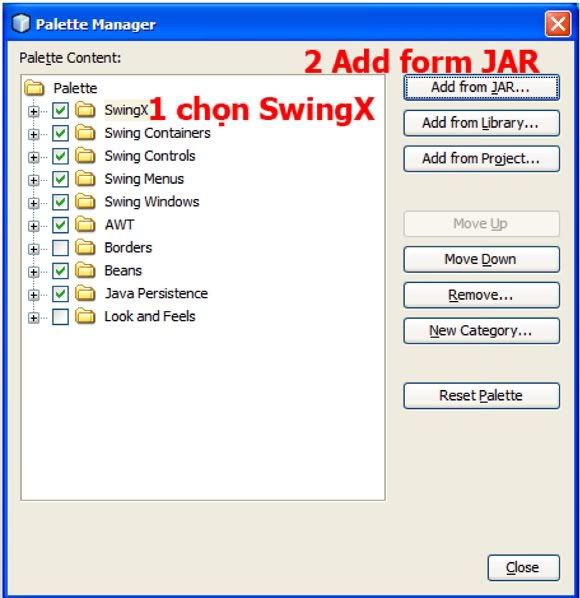 swingx setup step3 Cách cài đặt và sử dụng SwingX trong Netbeans
