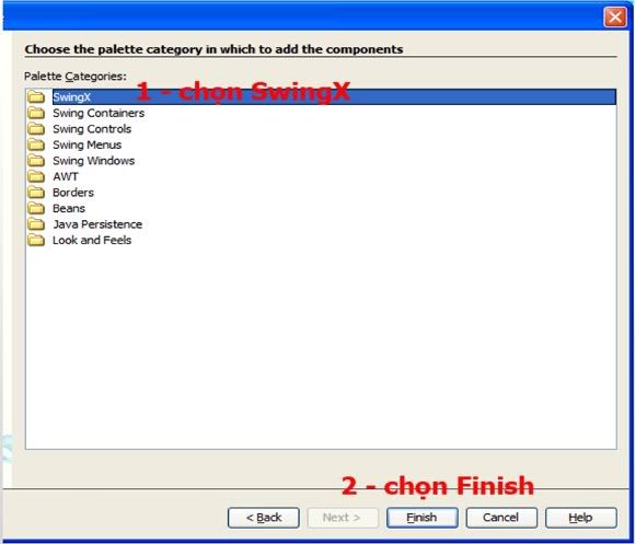 swingx setup step6 Cách cài đặt và sử dụng SwingX trong Netbeans