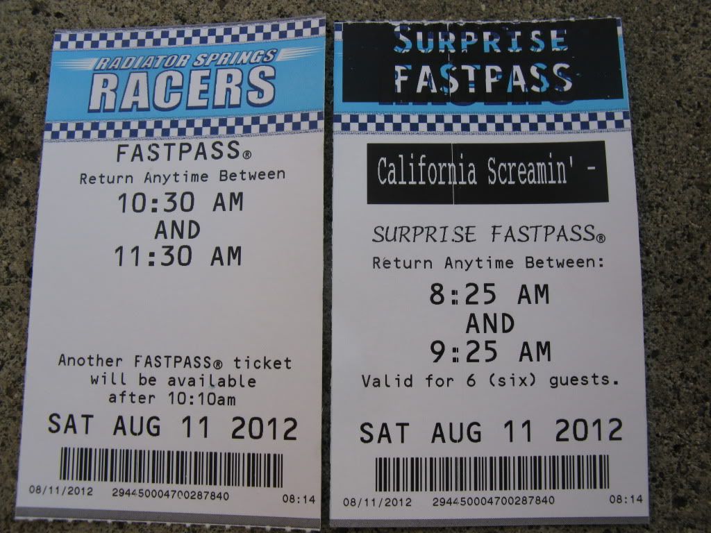 Location of Fast Pass machine for Radiator Springs Racers Page 2