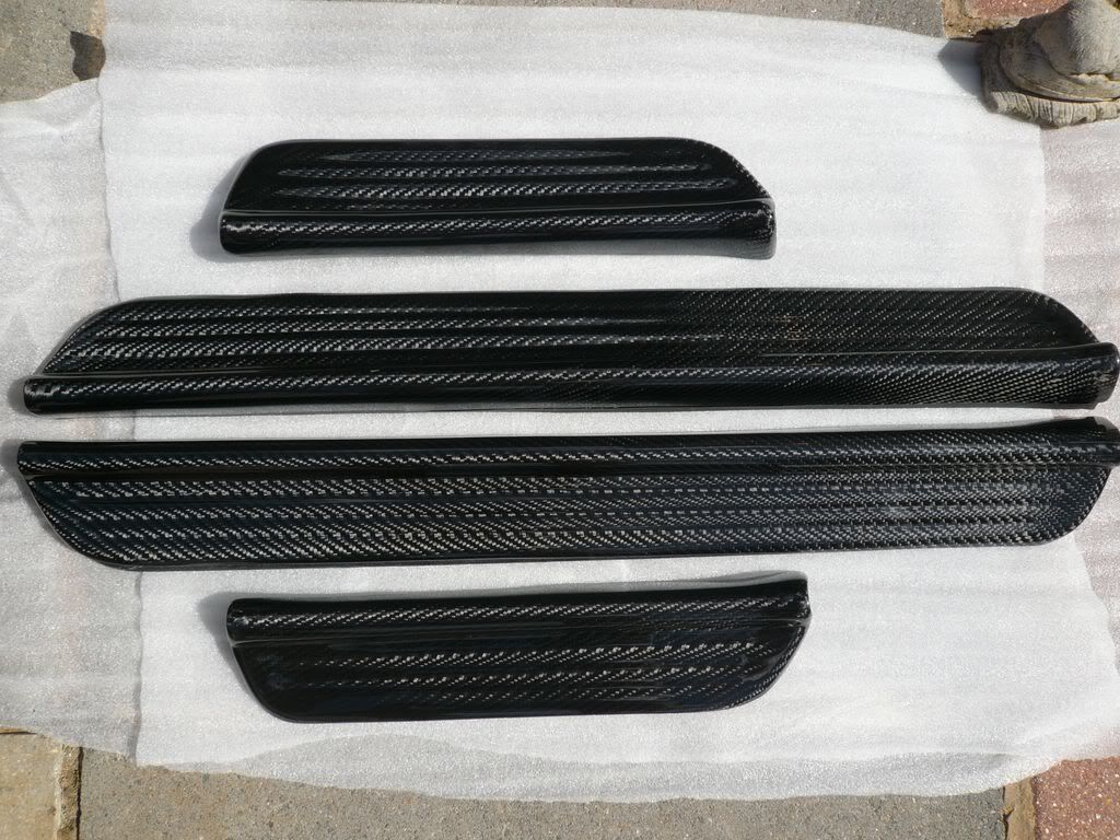 Carbon fiber door sills covers Mitsubishi Lancer Register Forum