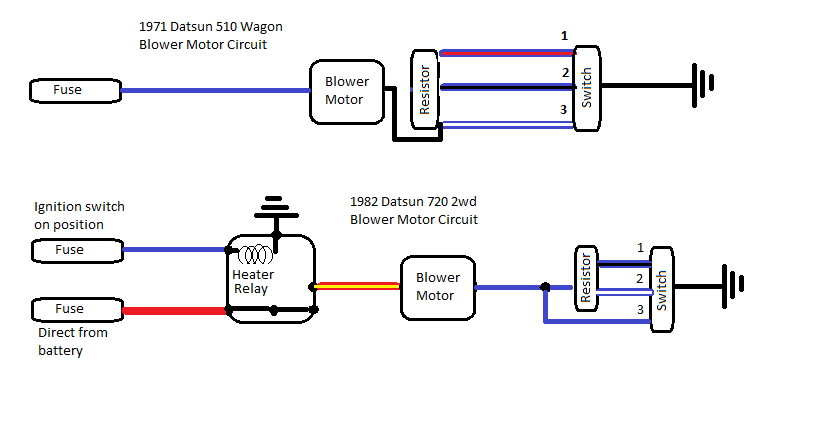 Understanding my heater/blower circuit - Do I have this right