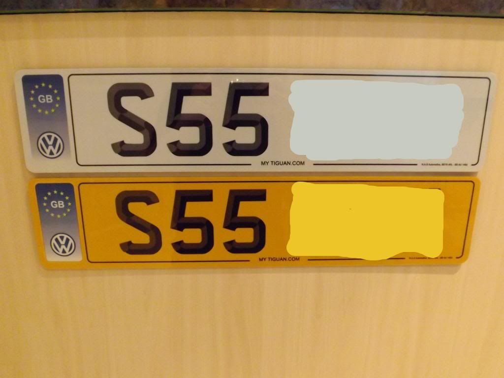 Fixing new reg plate VW Tiguan Forum