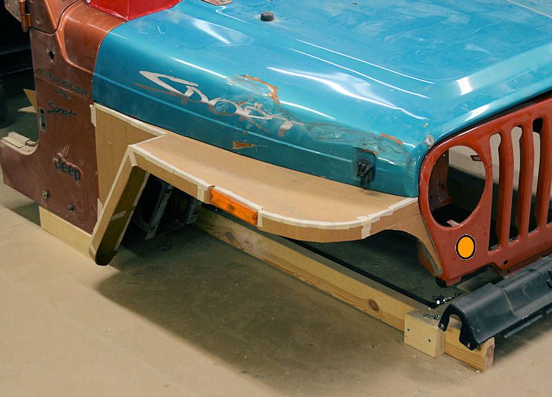 Fiberglass flat fenders for the TJ