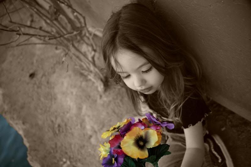 Girl and Flowers Pictures, Images and Photos