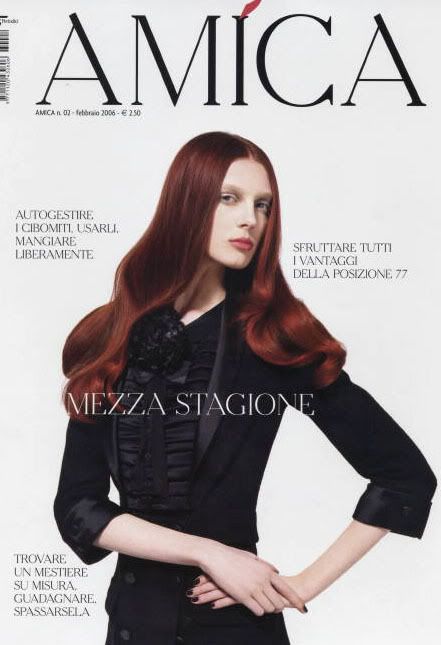 Olga Sherer, Amica Magazine Italia, February 2006