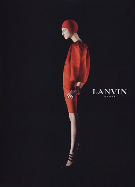 Olga Sherer, Lanvin Fall/Winter 2007 Ad Campaign, Steven Meisel