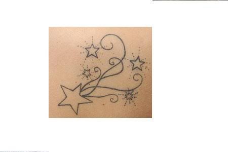 Star Tattoos – Choosing The Best Star Tattoo Ideas shooting star tattoo