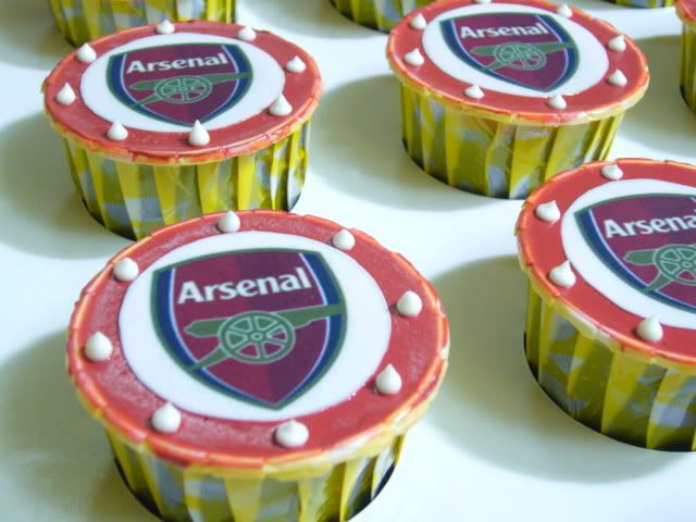 Arsenal Cupcakes