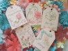 Soft & Sweet Handstamped Gift Tags with Pop-ups - Set of 5