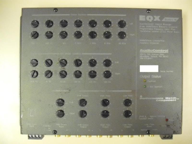 SOLD/CLOSED Audiocontrol EQX Series II