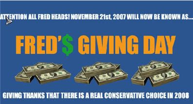 SPREAD FRED'S GIVING DAY!