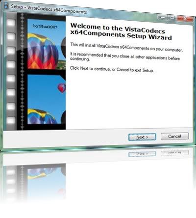 Vista Codec Package, paquete de Codec para Windows Vista