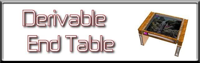 Derivable End table