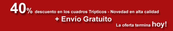 40% descuento mas envio en cuadros tripticos