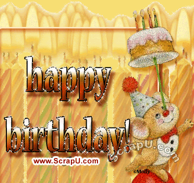 Birthday With Candle Graphics 