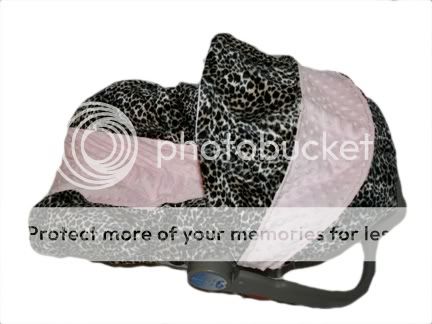 New Infant Minky Car Seat Cover for Graco Evenflo Lilly