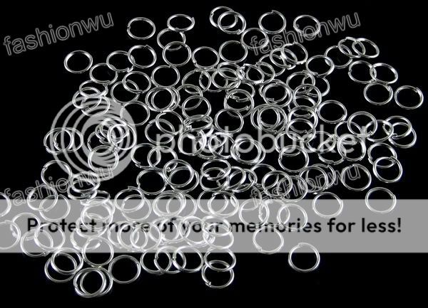 Lot 1000 Pcs Silver Plated 5mm Jump Rings Findings 1  