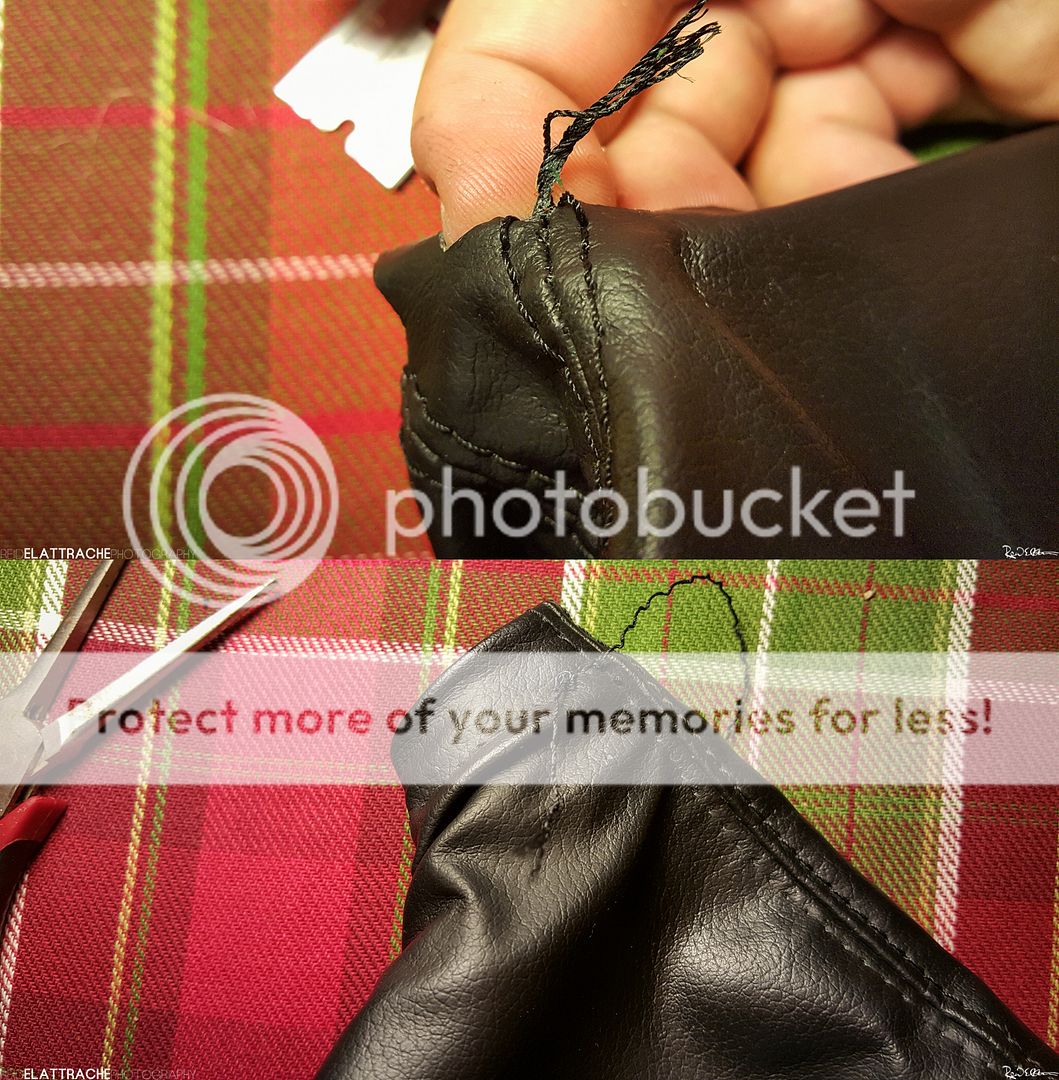 DIY Stock Shift Boot Restitch NASIOC